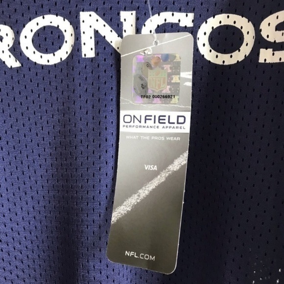 NFL Denver Broncos Navy Jersey Youth Small NWT - Picture 6 of 7